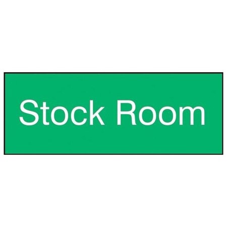 Accuform 8 in W x 3 in H, Engraved Plastic PSG880GN